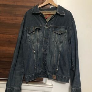 Classic Guess Jeans Dark Blue Denim Jean Jacket